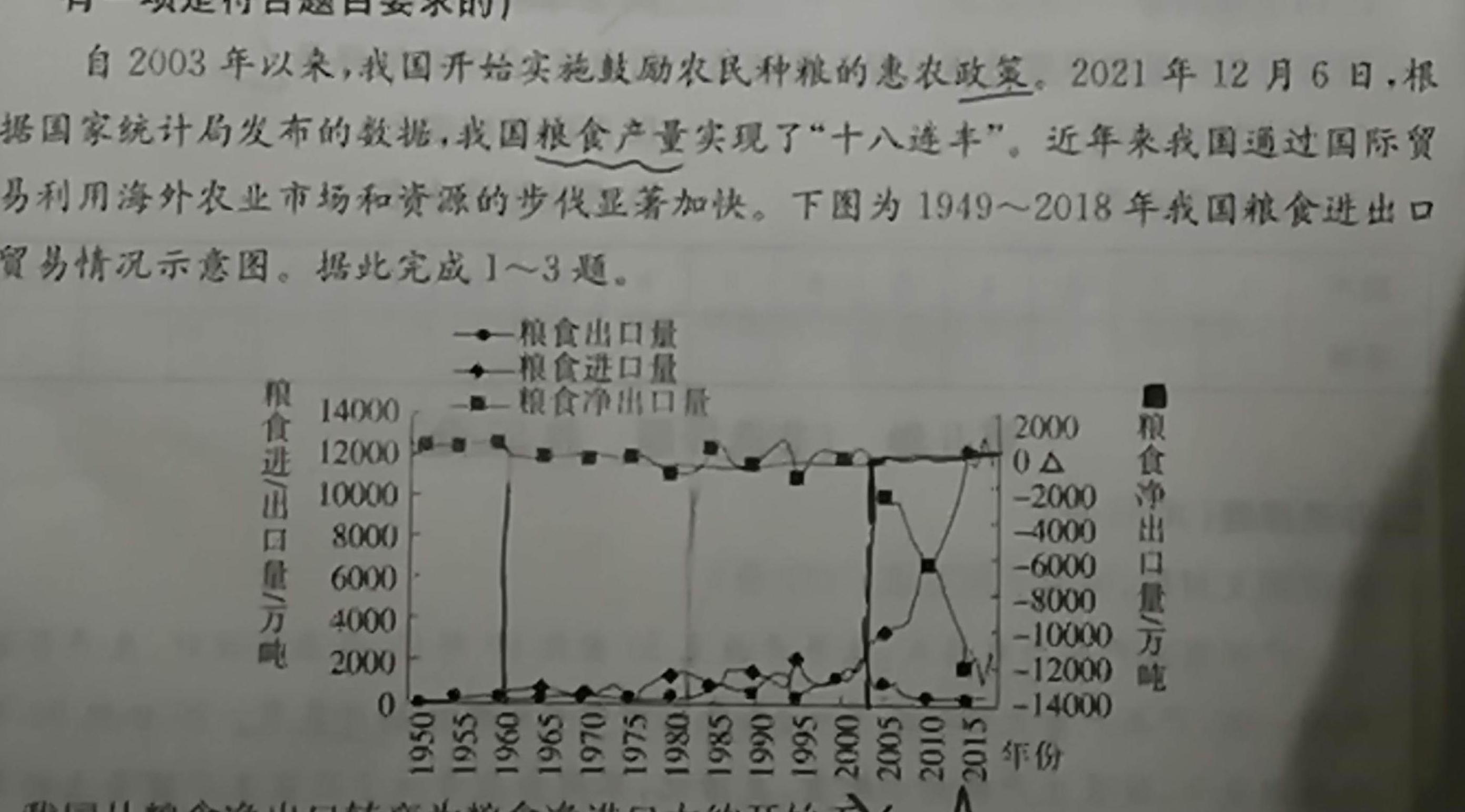 九师联盟 2022-2023学年高三2月质量检测(新高考)政治y