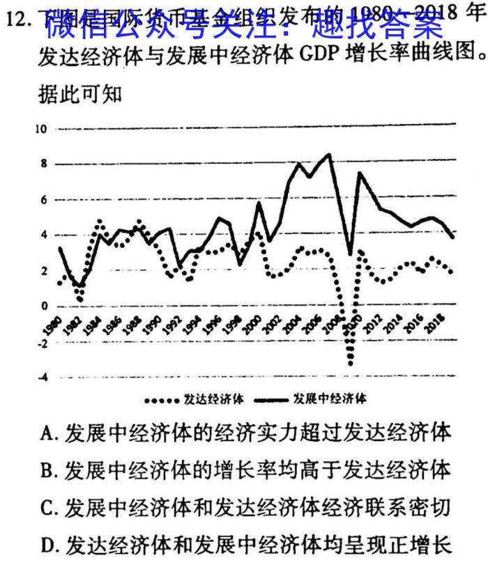 全国名校大联考2022~2023学年高三第八次联考试卷(新高考)政治s