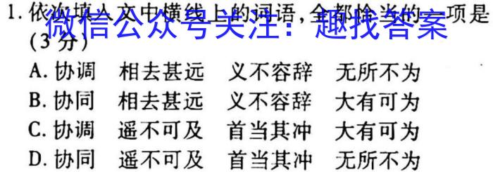 天一大联考 2022-2023学年(下)南阳六校高一年级期中考试政治1