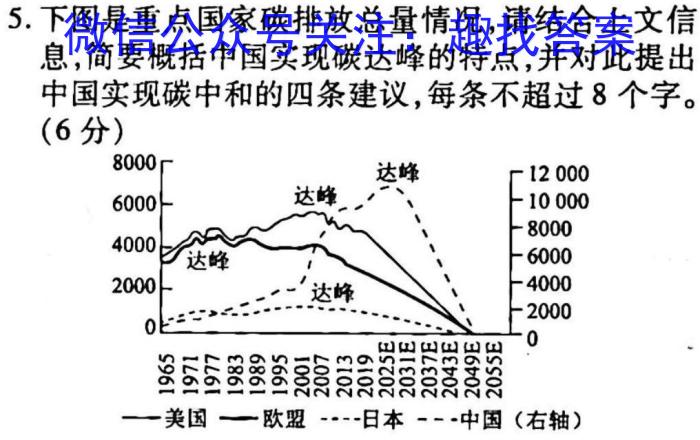 山西省2023年中考总复习预测模拟卷（四）政治1