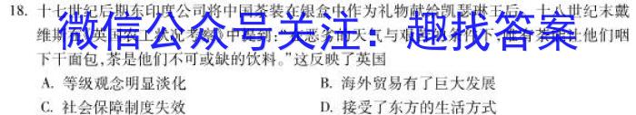 天一大联考·安徽名校2022-2023学年(下)高三顶尖计划联考历史