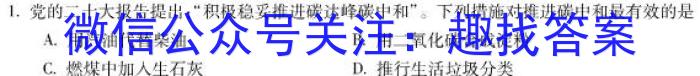 2023届先知模拟卷（二）老教材化学