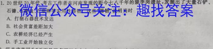 河南省洛阳市2023年义务教育质量监测（八年级）历史