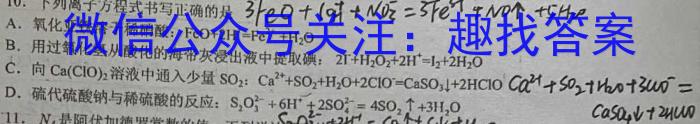 2023年河北高一年级3月联考（23-335A）化学