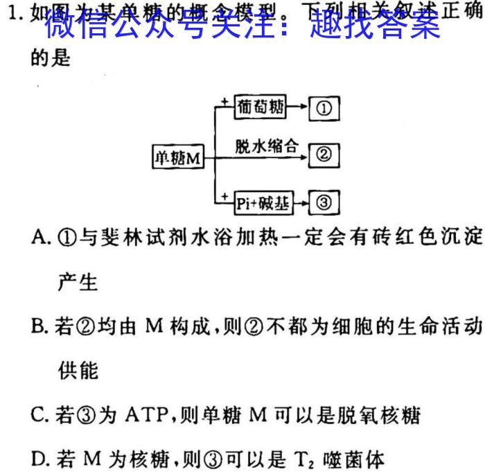 2023年新高考模拟冲刺卷(五)5生物