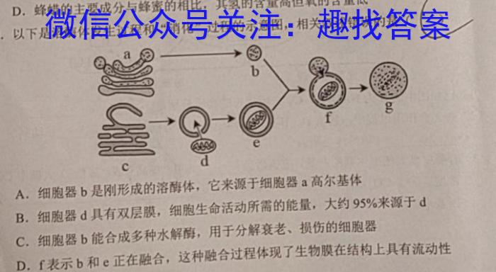 2023海南天一大联考高三2月考试生物试卷答案