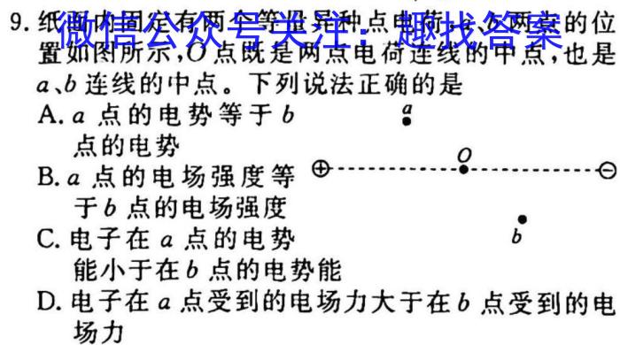 临沂市2021级普通高中学科素养水平监测考试物理`