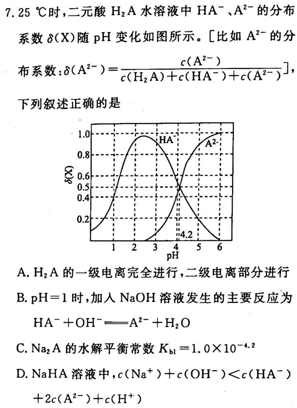 湖南省永州市2023年初中学业水平考试模拟试卷（二）化学