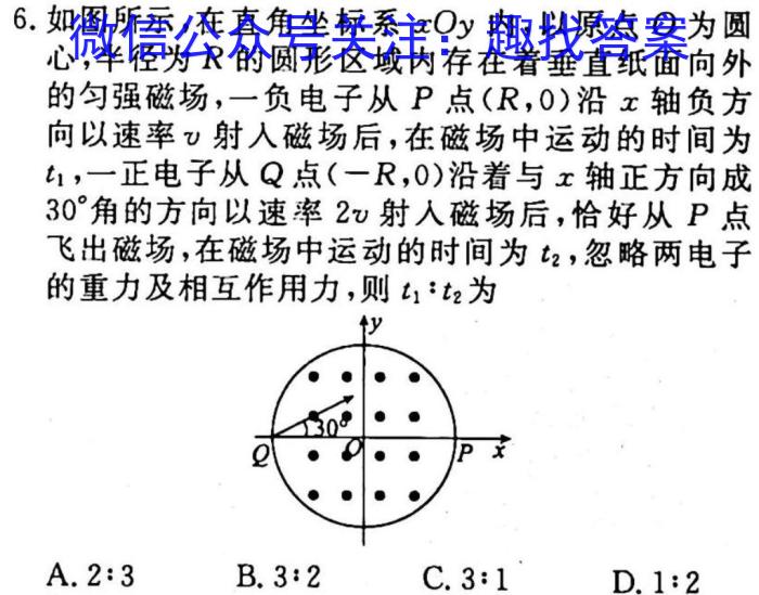 厚德诚品 湖南省2023高考冲刺试卷(一)1物理`