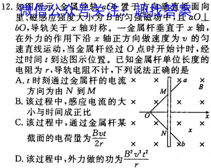 2023届湖南【五市十校】教研教改共同体高三3月联考物理`