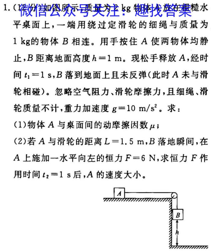 重庆市万州二中2022-2023年高三下期2月月考物理`