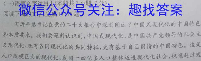 2023湖南部阳市二模高三3月联考语文