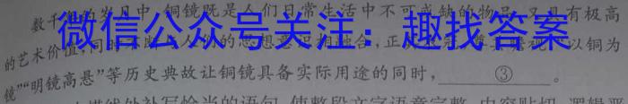 衡水市第十三中学2022-2023学年第二学期高一年级开学考试语文