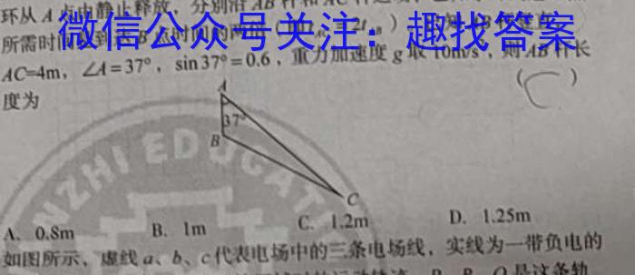 天一大联考 2024-2023学年高一年级阶段性测试(三)3q物理