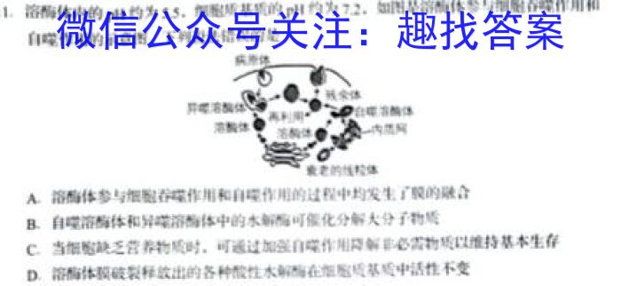 长郡、雅礼、一中、附中联合编审名校卷2023届高三月考试卷七7(全国卷)生物试卷答案