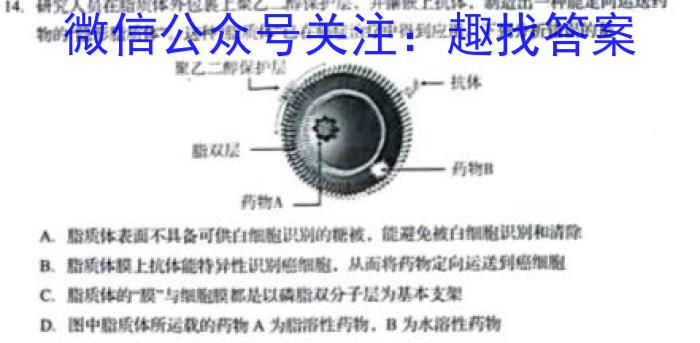 安徽省九年级2024-2023学年新课标闯关卷（十一）AH生物