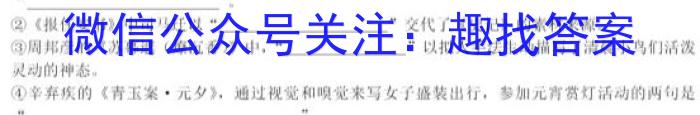 吉林省长春市九台区2023届九年级学业质量调研检测语文