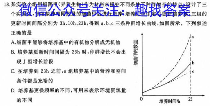 山西省2023年中考总复*预测模拟卷（五）生物试卷答案