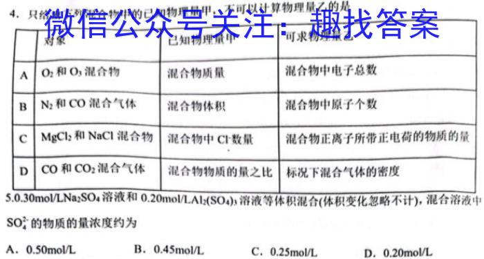 2023届湖南【五市十校】教研教改共同体高三3月联考化学