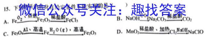 2023年普通高等学校招生伯乐马模拟考试(四)4化学