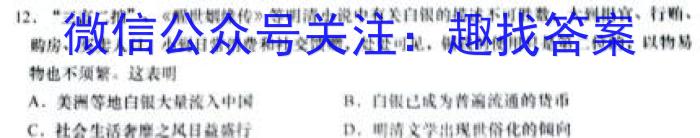 2023年安徽省教育教学联盟大联考·中考密卷（二）历史