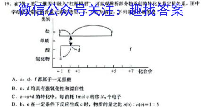 2023届先知模拟卷(三)3化学