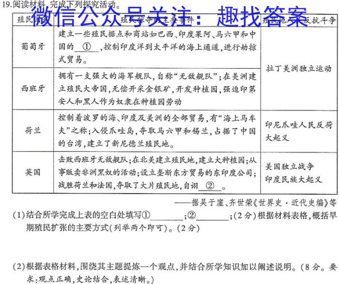 2024-2023学年下学期新余一中高二年级第一次段考&政治