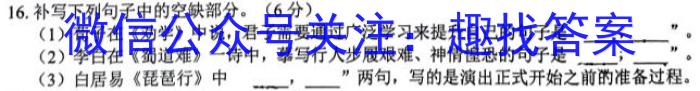 2023届高三年级模拟考试(233451D)语文