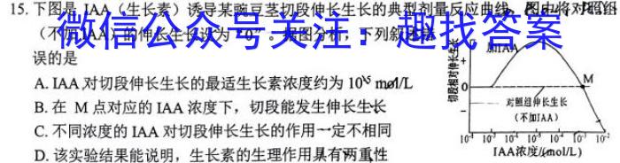 ［济南一模］山东省济南市2023届高三年级第一次模拟考试生物试卷答案