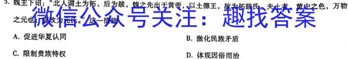 安徽省九年级2022-2023学年新课标闯关卷（十八）AH历史