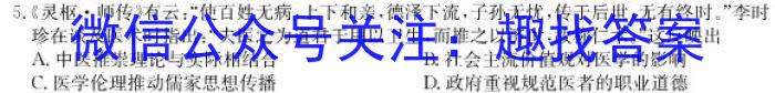 2023年陕西省初中学业水平考试全真模拟（三）历史