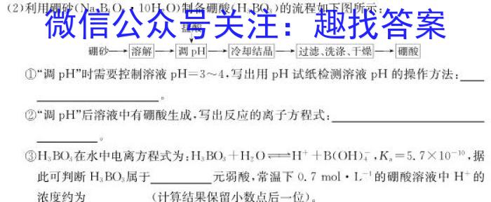 炎德英才大联考 长郡中学2023年高二寒假作业检测试卷化学