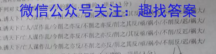 安徽省六安市2023届九年级第一学期期末质量监测语文