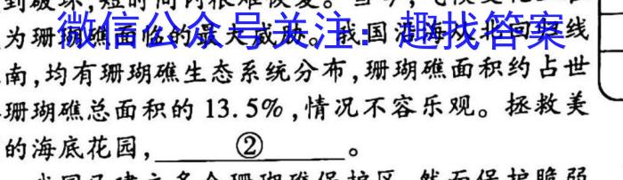 2022-2023学年度下学期高三年级第三次综合素养评价(HZ)语文