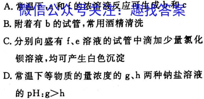 全国大联考2023届高三全国第六次联考 6LK·新教材老高考化学