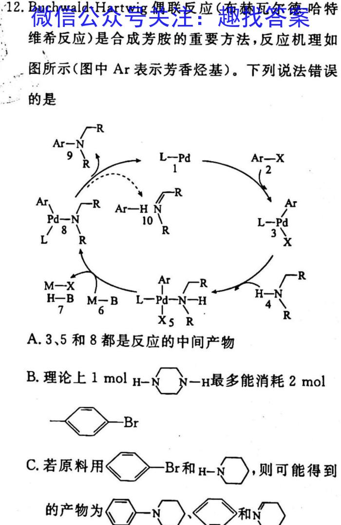 2023衡水金卷先享题信息卷 新高考新教材(六)化学