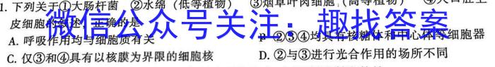 百师联盟2023届高三冲刺卷（一）全国卷生物试卷答案