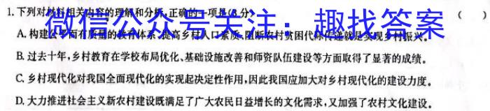 2023届安徽省江南十校一模联考(3月)语文