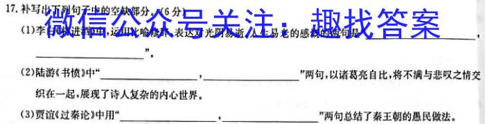 2023河南省普通高中招生考试模拟试卷（三）语文