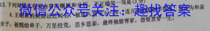 [晋一原创测评]山西省2023年初中学业水平考试模拟测评（一）语文