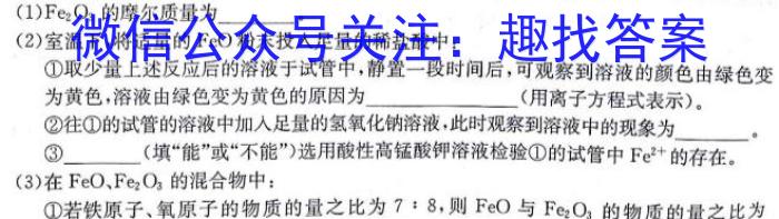 吉林省长春市九台区2023届九年级学业质量调研检测化学