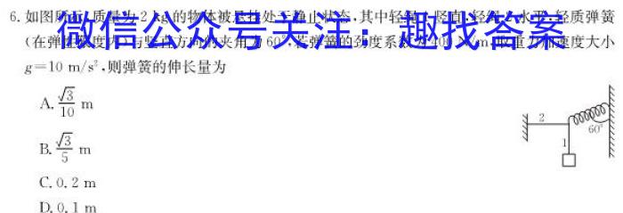 安徽省2024届八年级下学期阶段评估（一）物理`