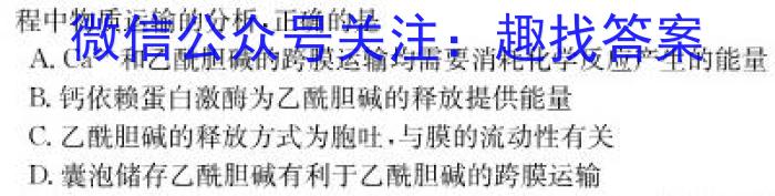 湘考王·2023年湖南省高三联考试题(3月)生物试卷答案