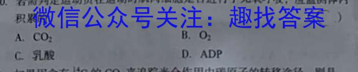 安徽省九年级2022-2023学年新课标闯关卷（十六）AH生物