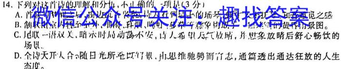 [咸阳二模]陕西省咸阳市2023年高考模拟检测(二)2语文