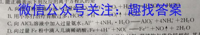 内蒙古2023届下学期高三大联考(3月)化学