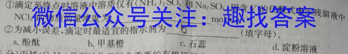 安徽省2024届八年级下学期第一次教学质量检测化学