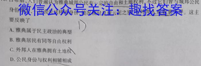 安徽省九年级2022-2023学年新课标闯关卷（十一）AH历史