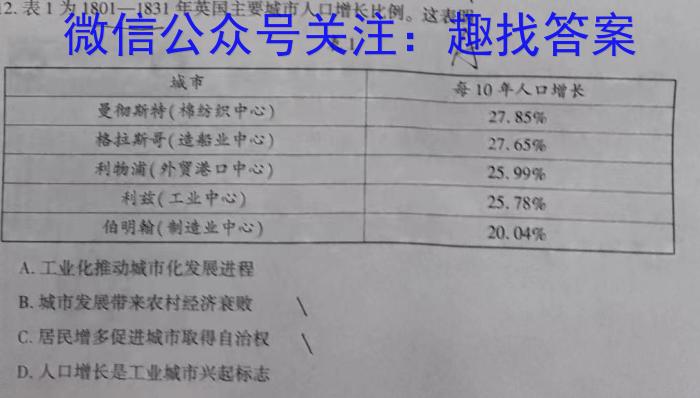 华普教育 2023全国名校高考模拟信息卷(五)5历史