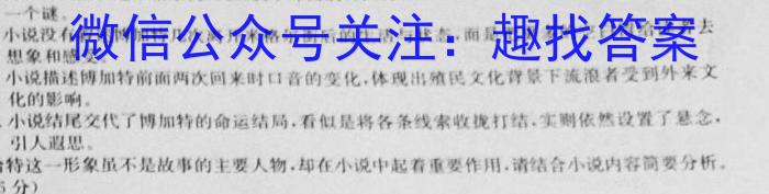 2023年湖南省普通高中学业水平合格性考试模拟试卷(四)语文